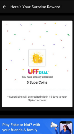 Flipkart Fake or Not win supercoin