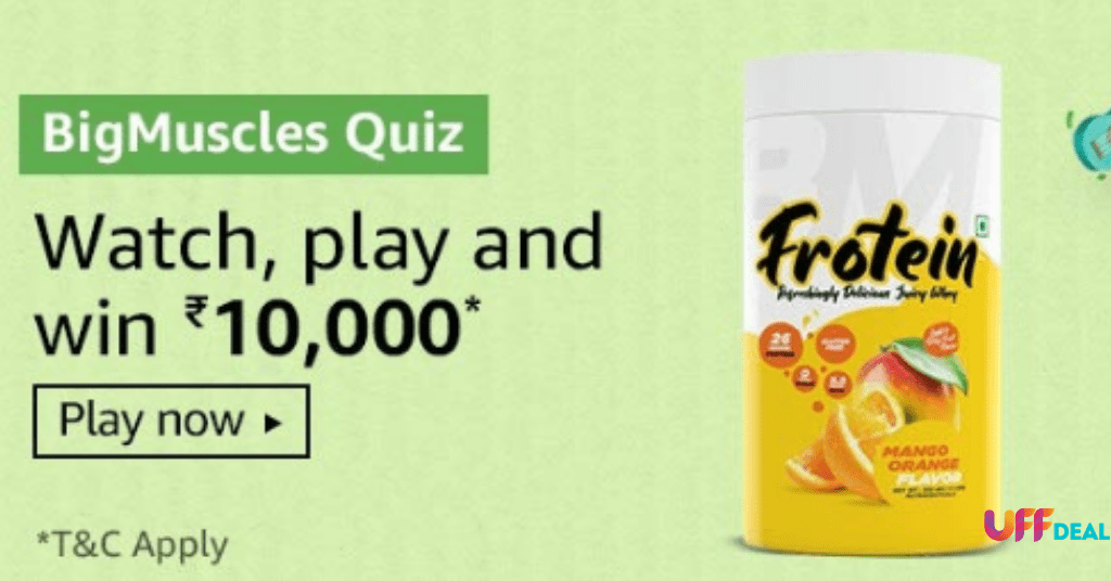 amazon big muscles quiz answers today
