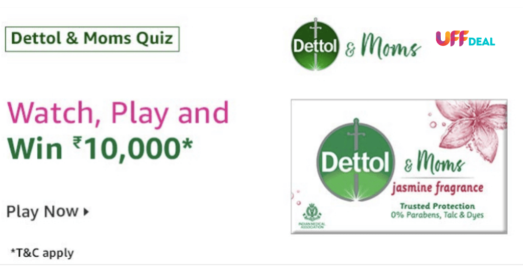 amazon dettol & moms quiz answers today