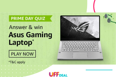 amazon prime day quiz win asus gaming laptop
