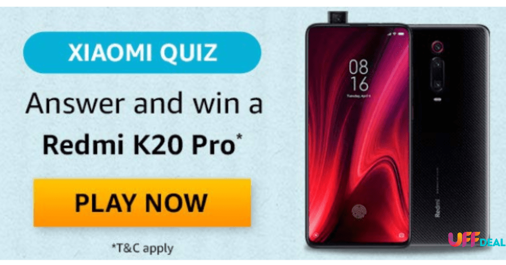 amazon redmi k20 pro quiz answers today