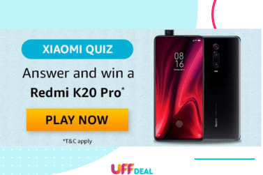 Amazon Redmi K20 Pro Quiz Answers | Win Redmi K20 Pro