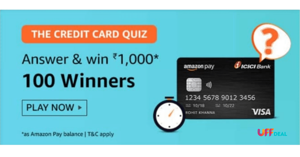 amazon the credit card quiz answers today