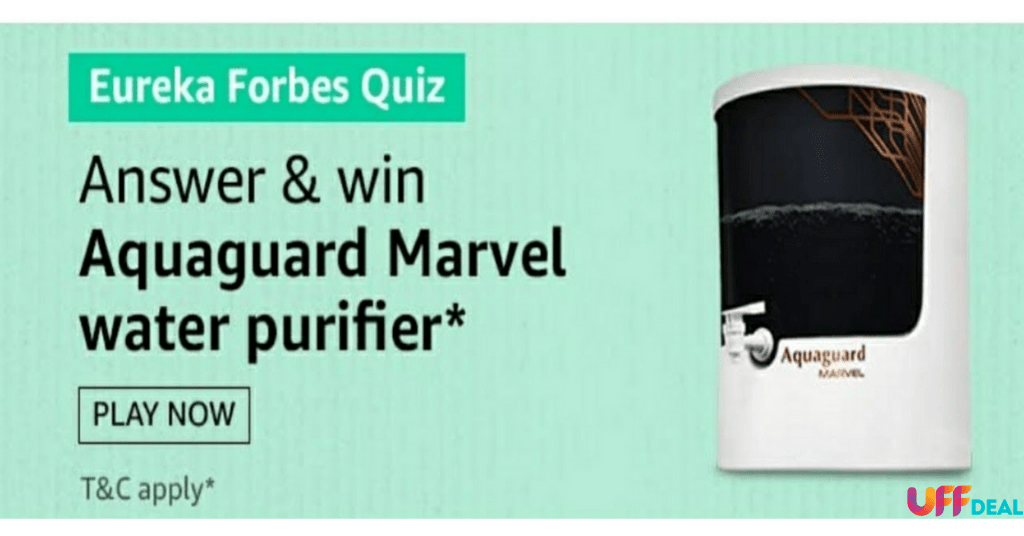 amazon eureka forbes quiz answers today