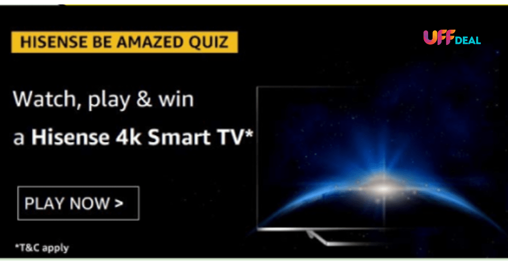 amazon hisense be amazed quiz answers today