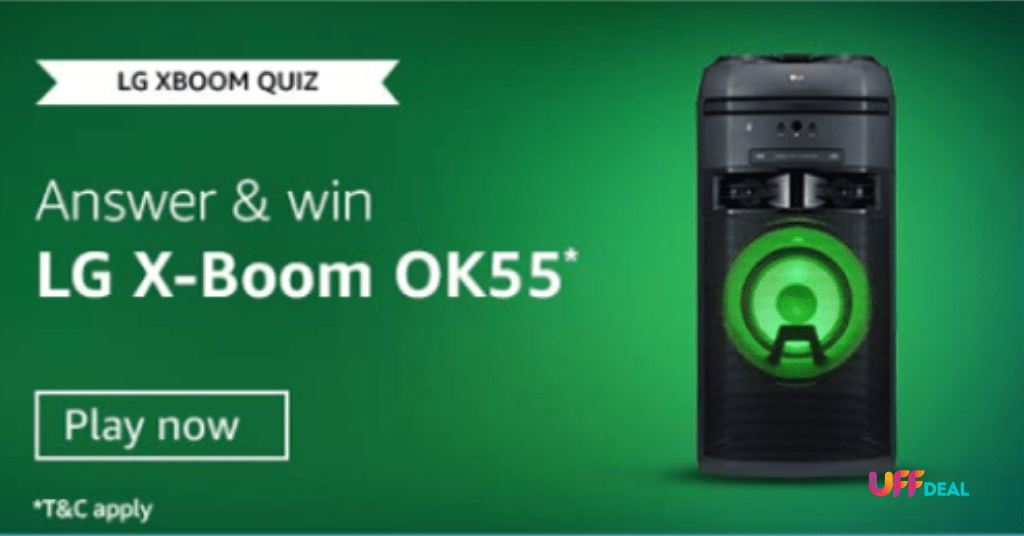 Amazon LG Xboom Quiz Answers | Play & Win LG Home Audio System