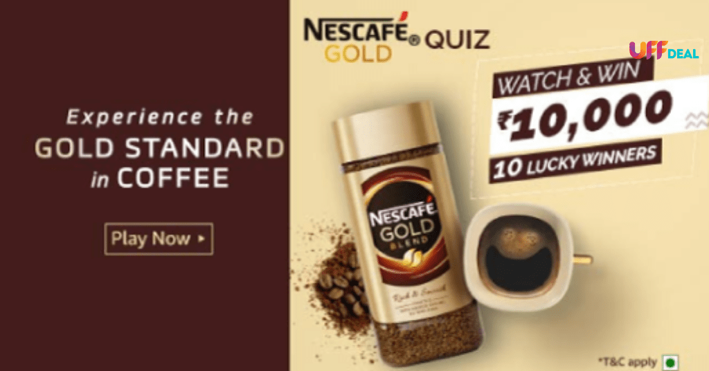 amazon nescafe gold quiz answers today