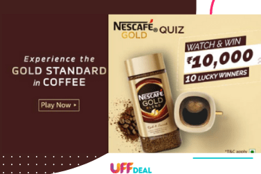 Amazon Nescafe Gold Quiz Answers | Win ₹10000 Amazon Pay Balance