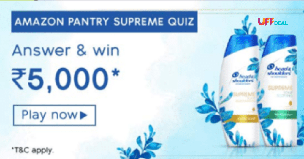 amazon pantry supreme quiz answers today