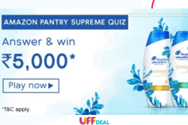Amazon Pantry Supreme Quiz Answers | Win ₹5000 Amazon Pay Balance