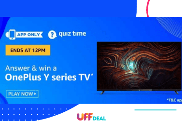 Amazon Quiz Answers 15 August 2020 |  Play and Win OnePlus Y Series TV