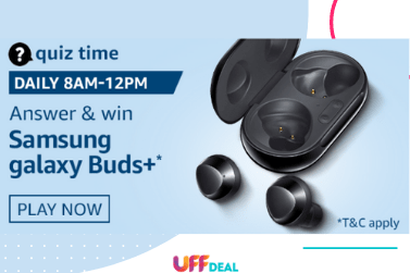 Amazon Quiz Answers 11 September 2020 | Play and Win Samsung Galaxy Buds+