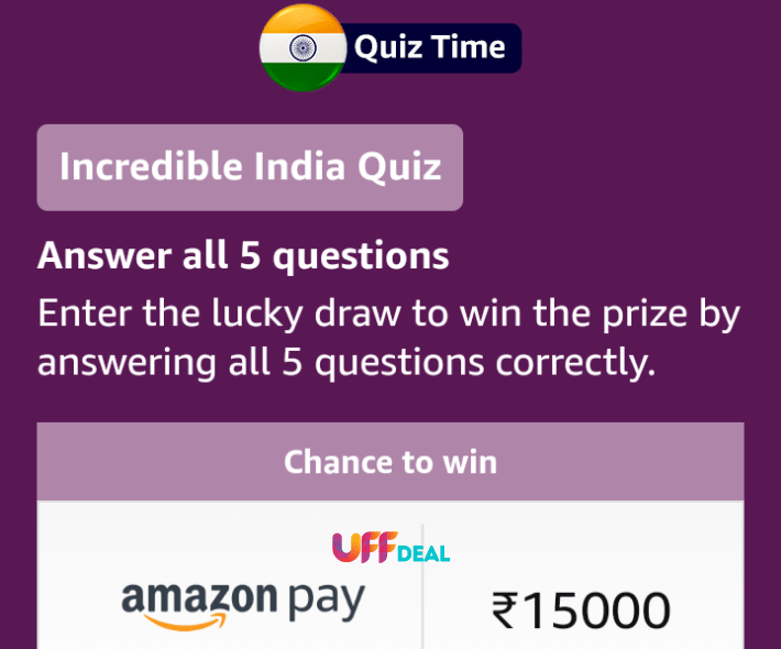 play amazon incredible india quiz