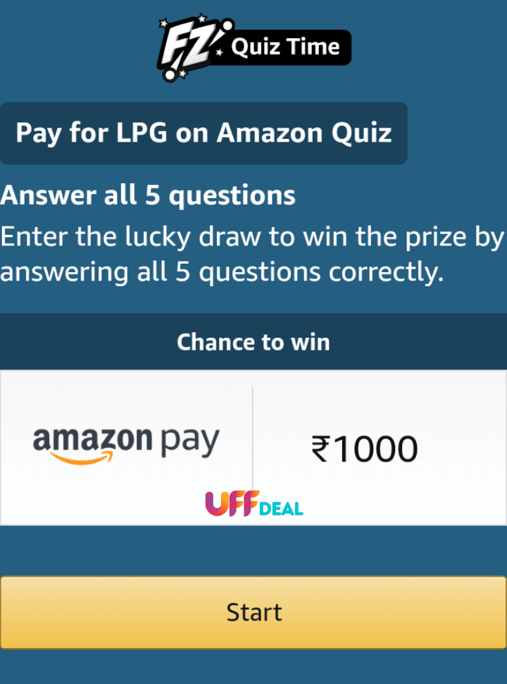 play amazon pay for lpg on amazon quiz