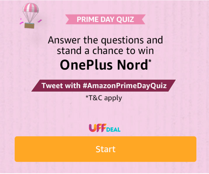 play amazon prime day oneplus nord quiz