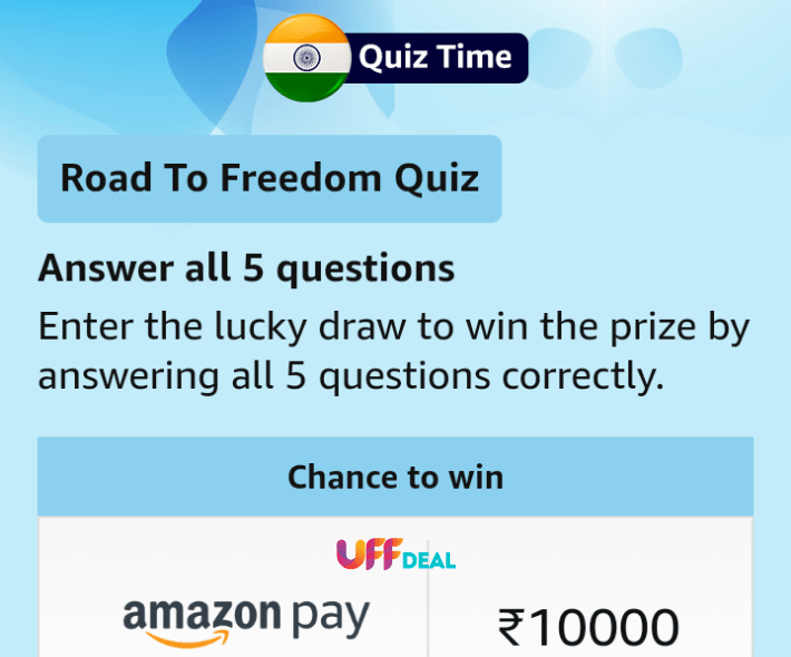 play amazon road to freedom quiz