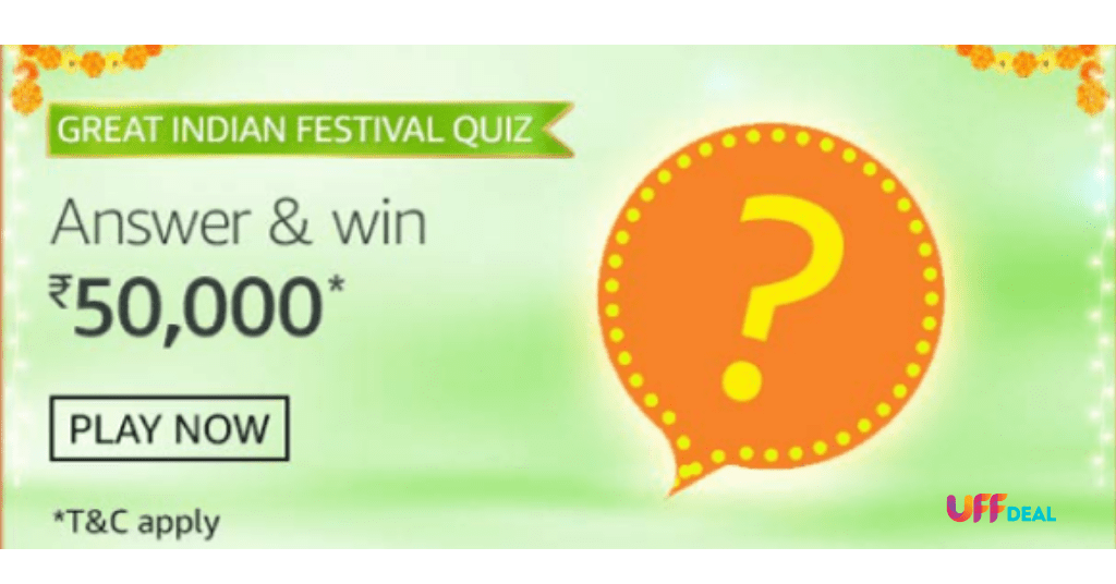 amazon great indian festival quiz answers