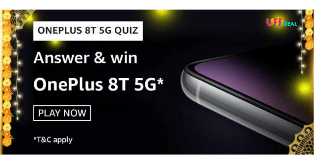 amazon oneplus 8t 5g quiz answers today