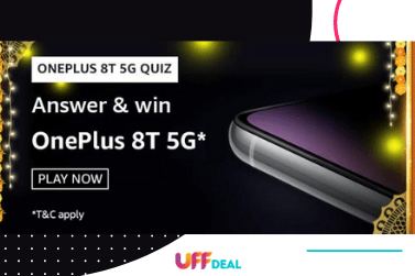 Amazon OnePlus 8T 5G Quiz Answers | Play & Win OnePlus 8T 5G