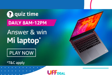 Amazon Quiz Answers 1 September 2020 | Play and Win Mi Laptop