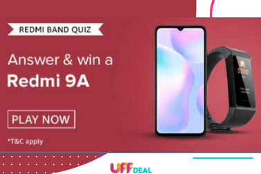 Amazon Redmi Band Quiz Answers | Win Redmi 9A