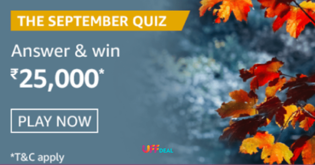 amazon the september quiz answers today