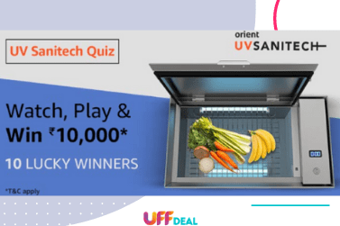 Amazon UV Sanitech Quiz Answers | Win ₹10000 Pay Balance