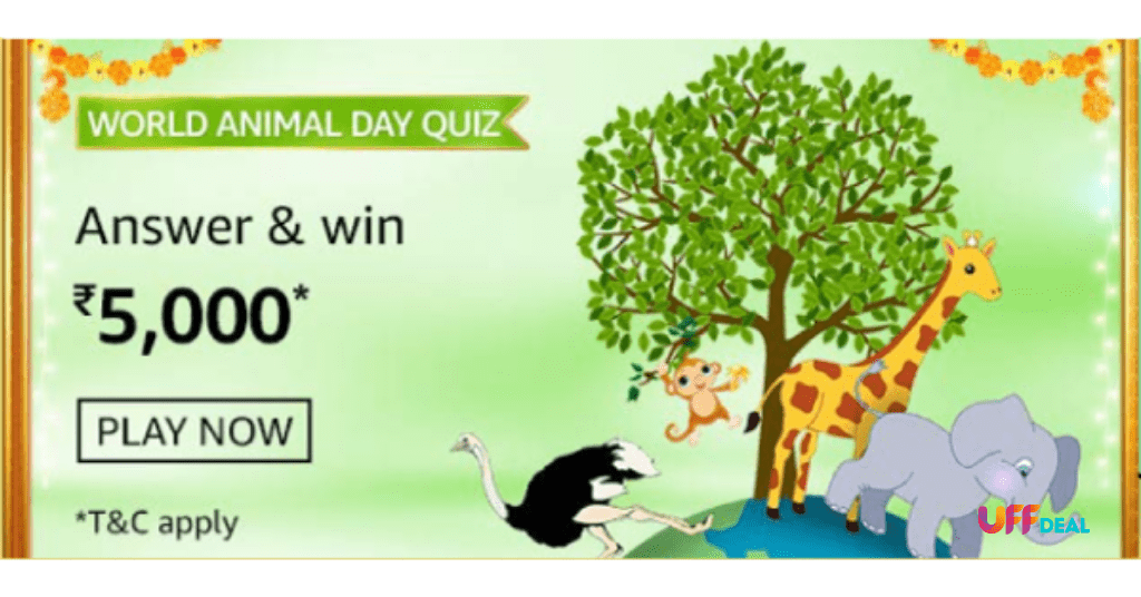 amazon world animal day quiz answers