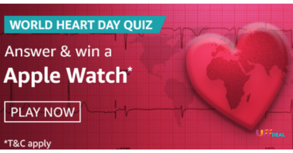 amazon world heart day quiz answers today