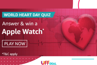 Amazon World Heart Day Quiz Answers | Play & Win Apple Watch