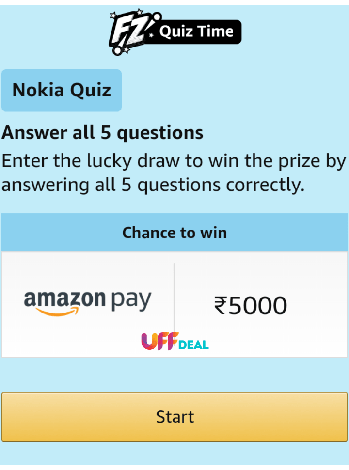 play amazon nokia 5.3 quiz