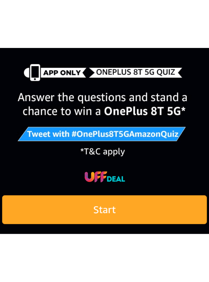 play amazon oneplus 8t 5g quiz