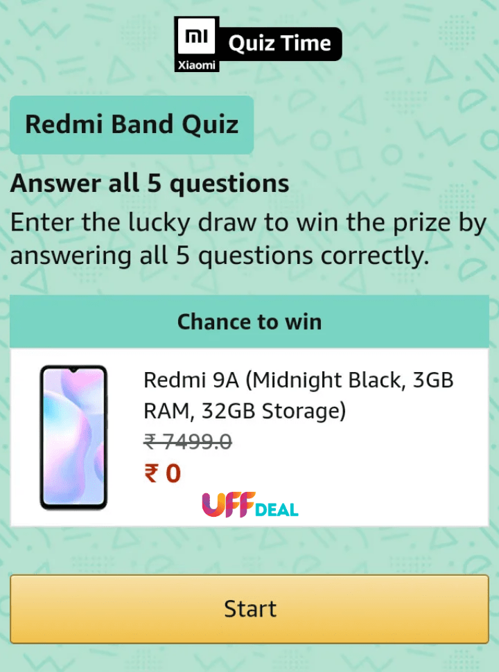 play amazon redmi band quiz