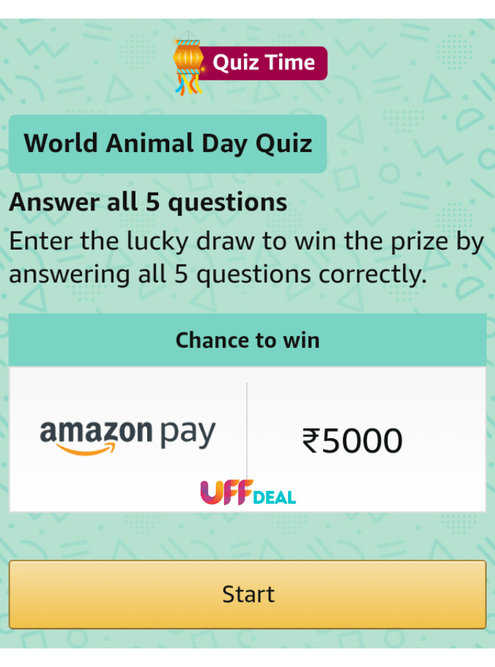 play amazon world animal day quiz