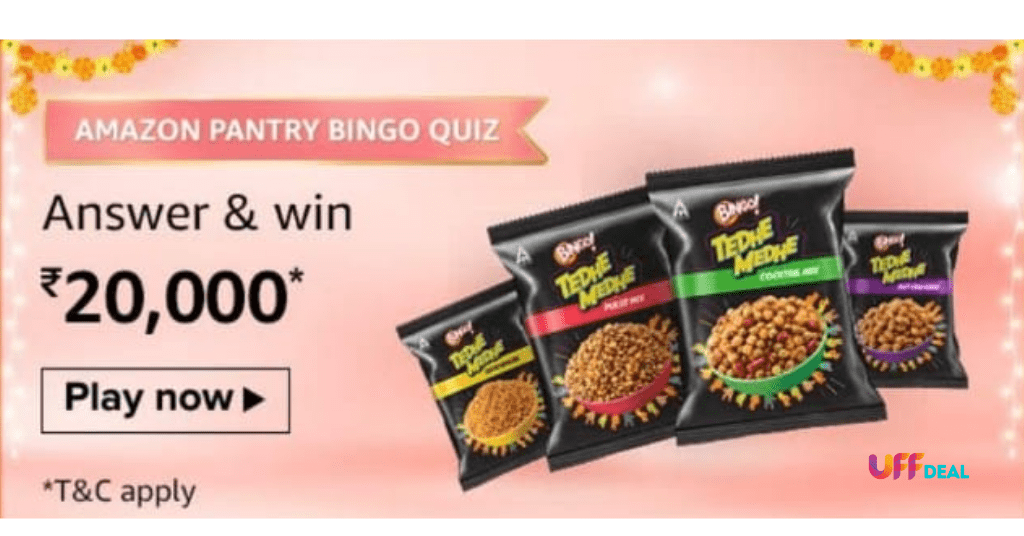 amazon pantry bingo quiz answers today