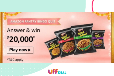 Amazon Pantry Bingo Quiz Answers | Play & Win ₹20,000 Pay Balance