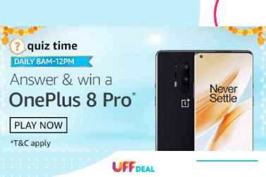 Amazon Quiz Answers 13 October 2020 | Answer and Win OnePlus 8 Pro