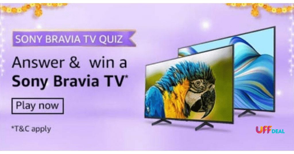 amazon sony bravia tv quiz answers today