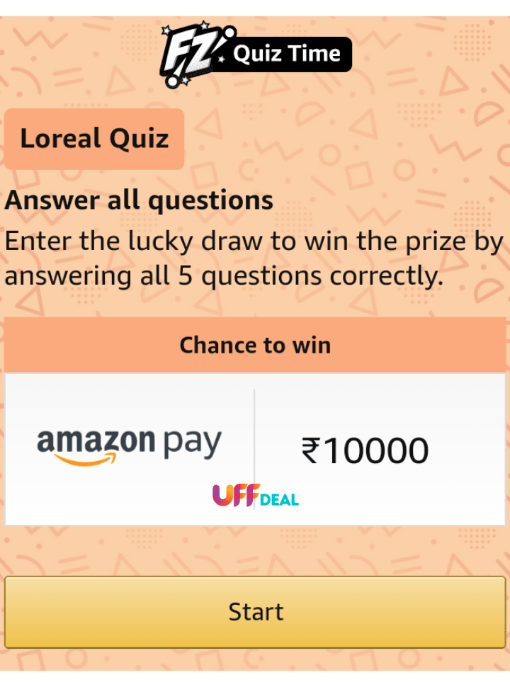 play amazon loreal quiz