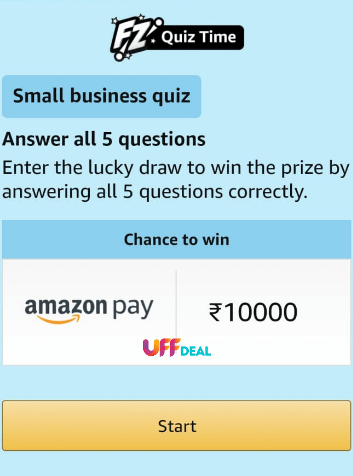 play amazon small business quiz