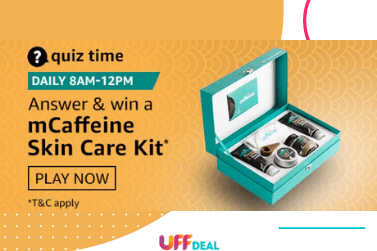 Amazon Quiz Answers 20 November 2020 | Answer and Win mCaffeine Skin Care Kit