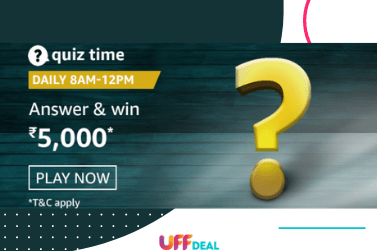 Amazon Quiz Answers 8 February 2021 | Answer and Win ₹5,000