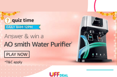 Amazon Quiz Answers 3 November 2020 | Answer and Win AO Smith Water Purifier