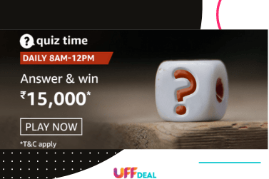 Amazon Quiz Answers 8 January 2021 | Answer and Win ₹15,000 Pay Balance