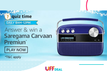 Amazon Quiz Answers 5 November 2020 | Answer and Win Saregama Carvaan Premium