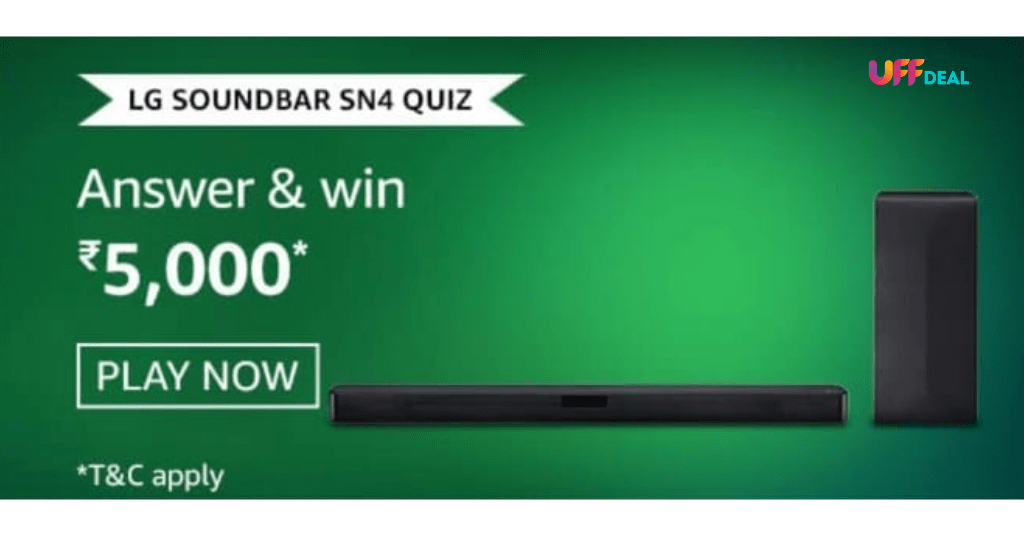 amazon lg soundbar sn4 quiz answers today