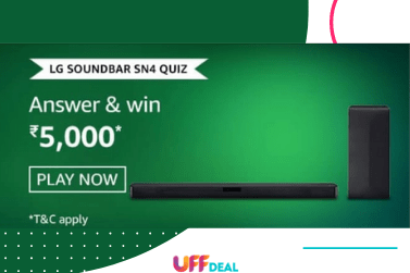 Amazon LG Soundbar SN4 Quiz Answers | Win ₹50,000 Pay Balance