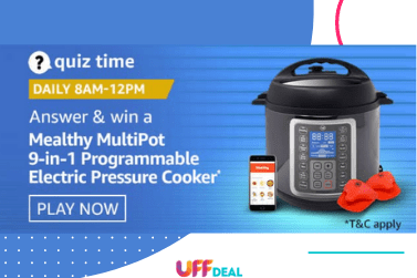 Amazon Quiz Answers 26 January 2021 | Answer and Win Mealthy MultiPot Cooker