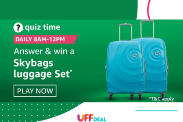 Amazon Quiz Answers 15 December 2020 | Answer and Win Skybags Luggage Set