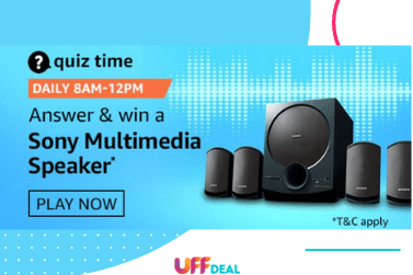 Amazon Quiz Answers 17 December 2020 | Answer and Win Sony Multimedia Speaker